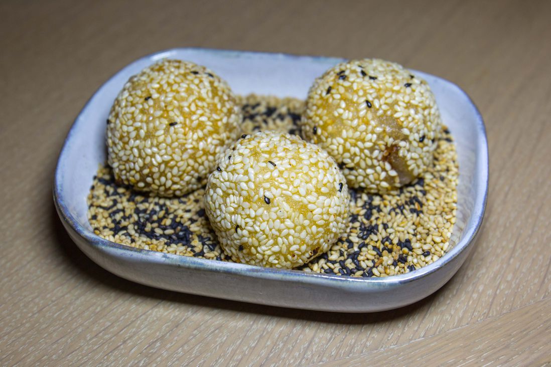 Rice Balls filled with Nutella (off-menu)<br/>